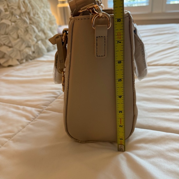 Valentino Orlandi Light Taupe Quilted Vegan Leather Hand Bag - NWT - Picture 12 of 14